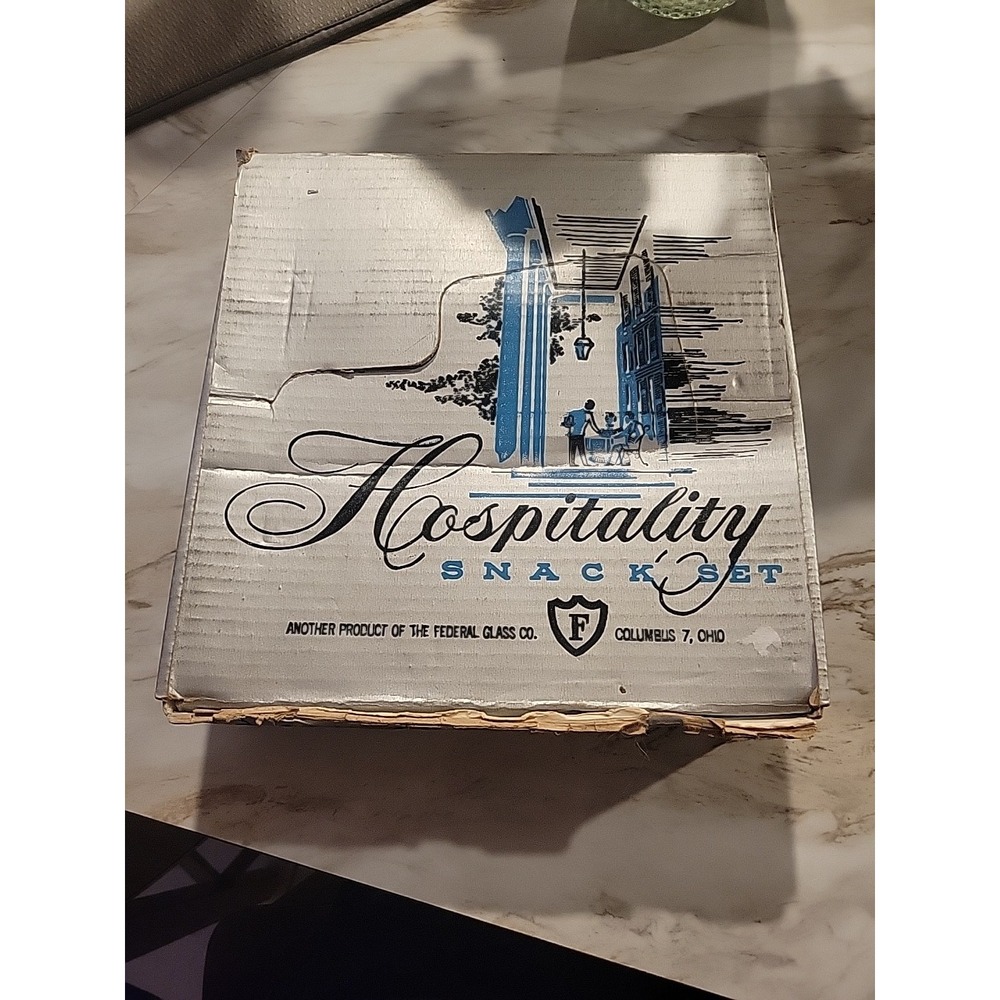 Hospitality Snack Set From Federal Glass Company